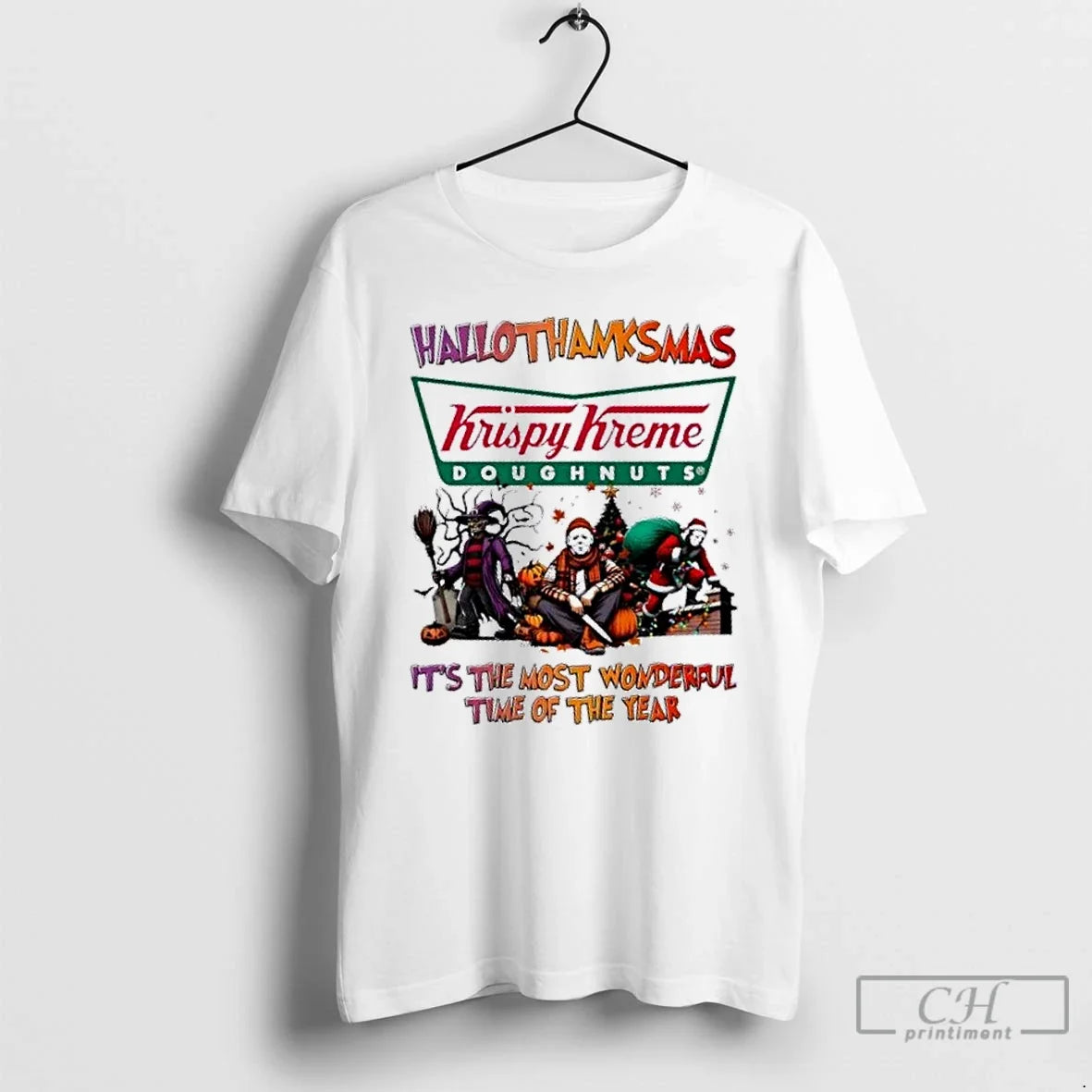 Classic Horror Movies Halloween X Krispy Kreme Doughnuts Most Time T-Shirts, Hoodie, Sweatshirt - T-Shirt, Sweatshirt, Hoodie