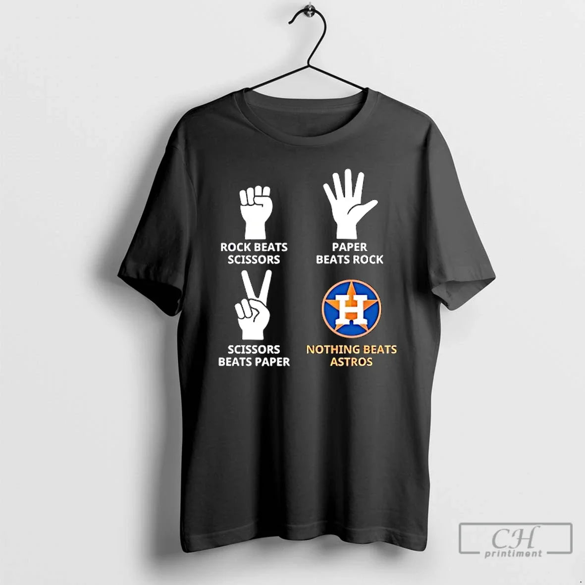 Classic Houston Astros Nothing Beats Rock Beats Scissors Paper Beats Rock Scissors Beats Paper T-Shirts, Hoodie, Sweatshirt - T-Shirt, Sweatshirt, Hoodie