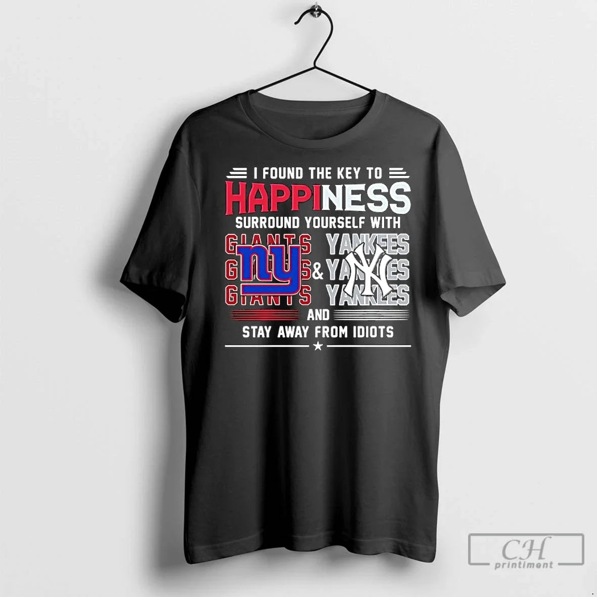 Classic I Found Key Happiness Surround Yourself Ny Giants Ny Yankees T-Shirts, Hoodie, Sweatshirt - T-Shirt, Sweatshirt, Hoodie