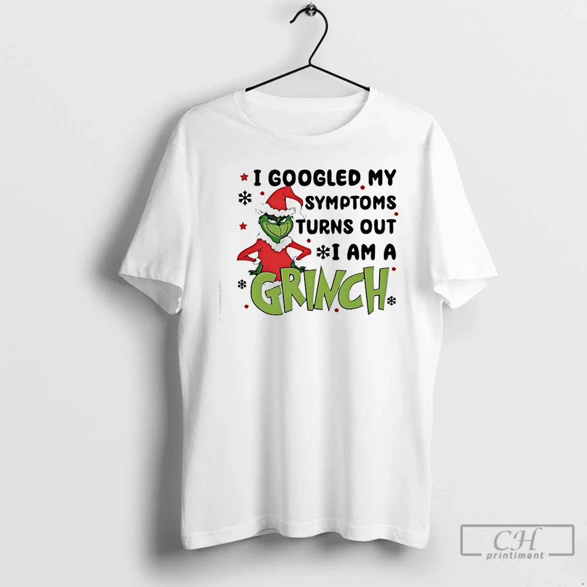 Classic I Googled My Symptoms Turns Out I Am Grinch T-Shirts, Hoodie, Sweatshirt - T-Shirt, Sweatshirt, Hoodie