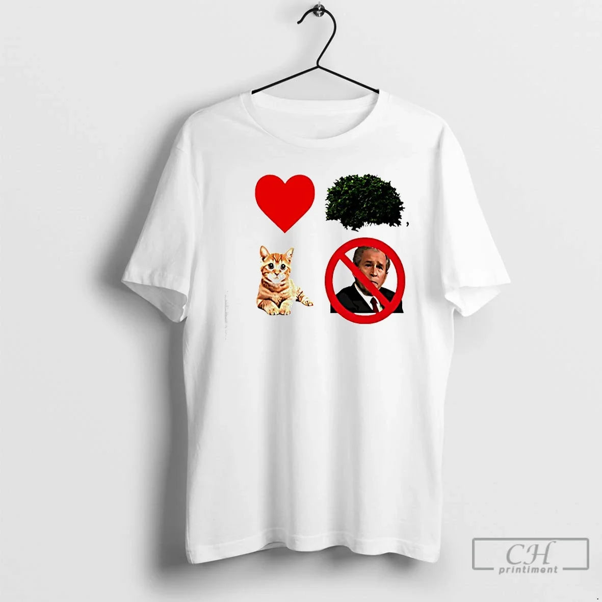 Classic I Heart Cat Not George W Bush T-Shirts, Hoodie, Sweatshirt - T-Shirt, Sweatshirt, Hoodie