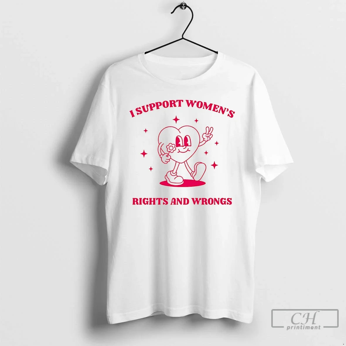 Classic I Support Rights Wrongs Heart T-Shirts, Hoodie, Sweatshirt - T-Shirt, Sweatshirt, Hoodie