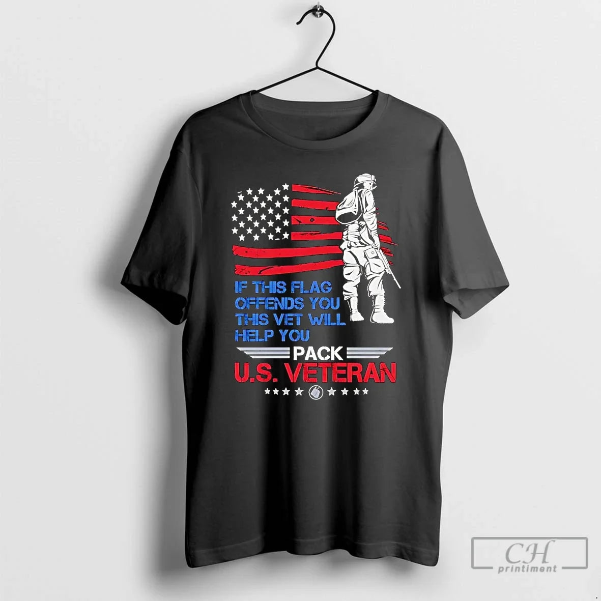 Classic If This Flag Offends You This Vet Will Help You Pack Us Veteran T-Shirts, Hoodie, Sweatshirt - T-Shirt, Sweatshirt, Hoodie