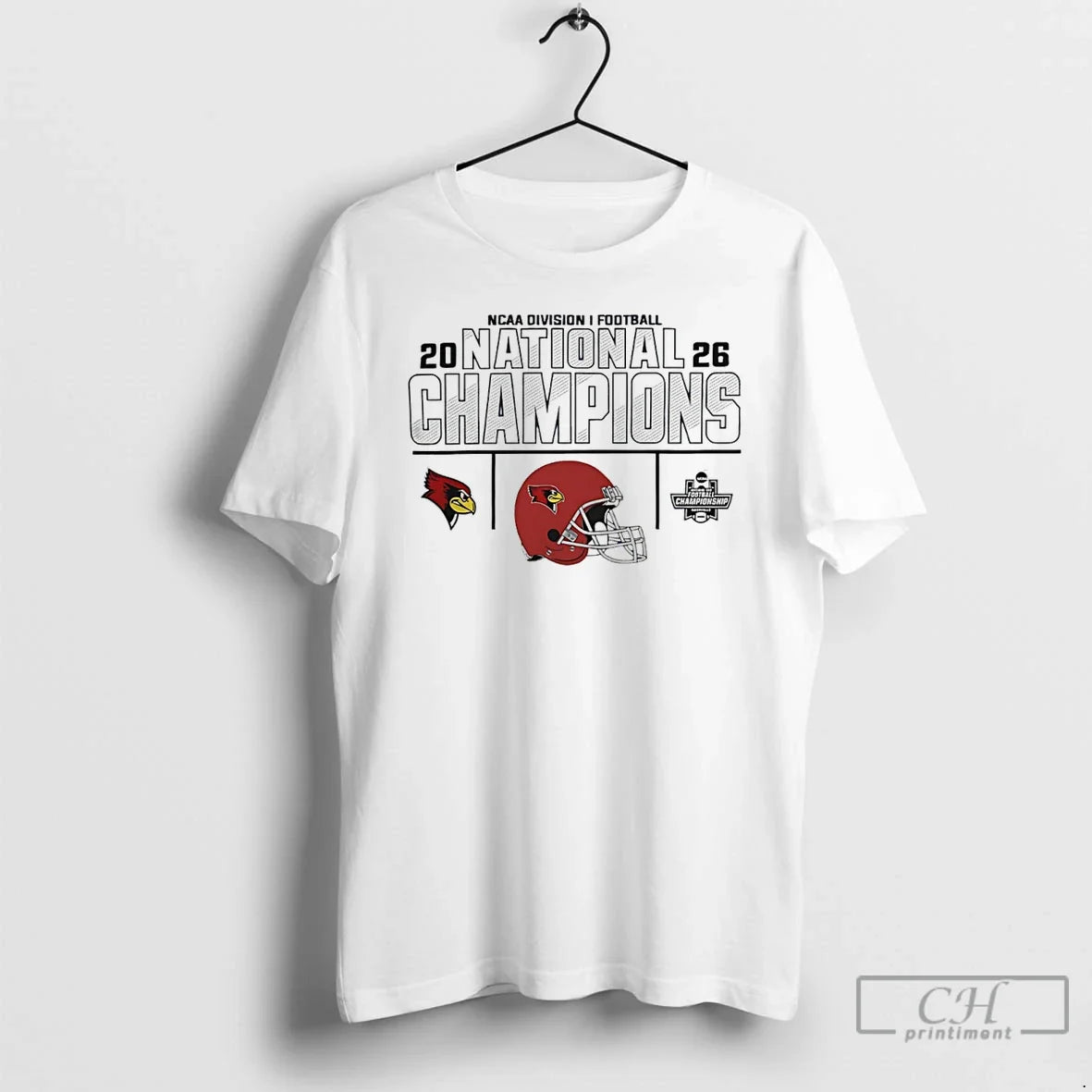 Classic Illinois State Redbirds 2026 Division I Football National Champions Helmet T-Shirts, Hoodie, Sweatshirt - T-Shirt, Sweatshirt, Hoodie