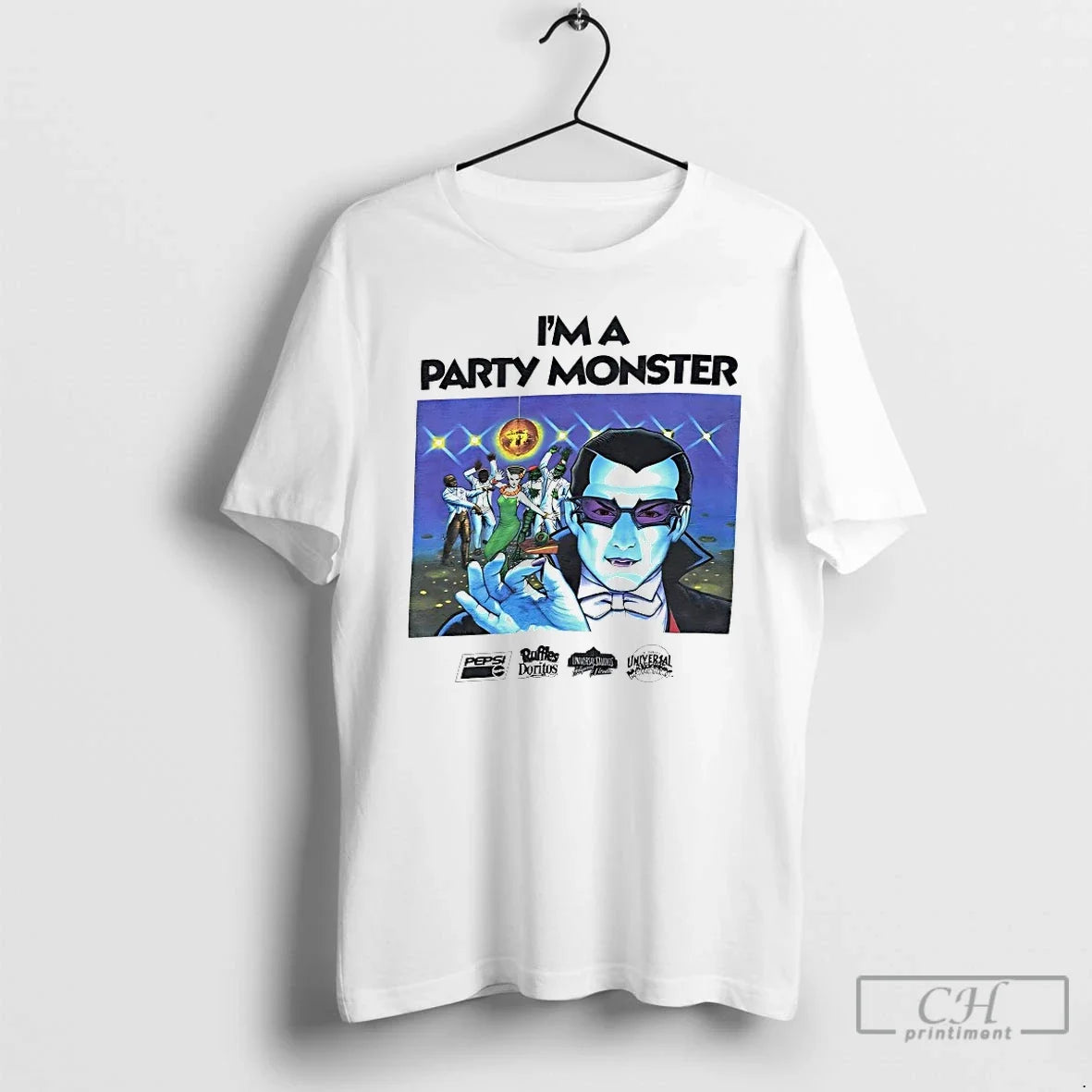 Classic Im Party Monster Pepsi Ruffles Doritos Universal T-Shirts, Hoodie, Sweatshirt - T-Shirt, Sweatshirt, Hoodie