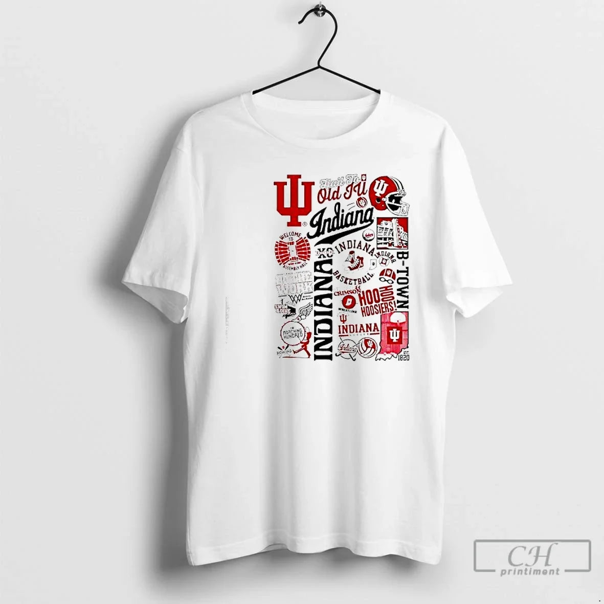 Classic Indiana Basketball Hail Old Scatter Logo T-Shirts, Hoodie, Sweatshirt - T-Shirt, Sweatshirt, Hoodie