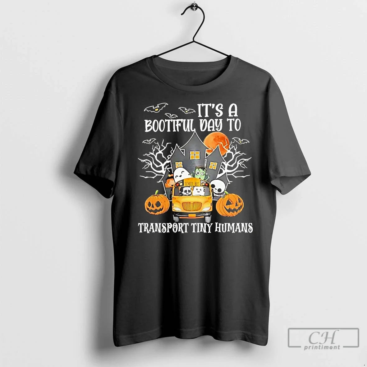 Classic Bootiful Day Transport Tiny Humans Halloween T-Shirts, Hoodie, Sweatshirt - T-Shirt, Sweatshirt, Hoodie