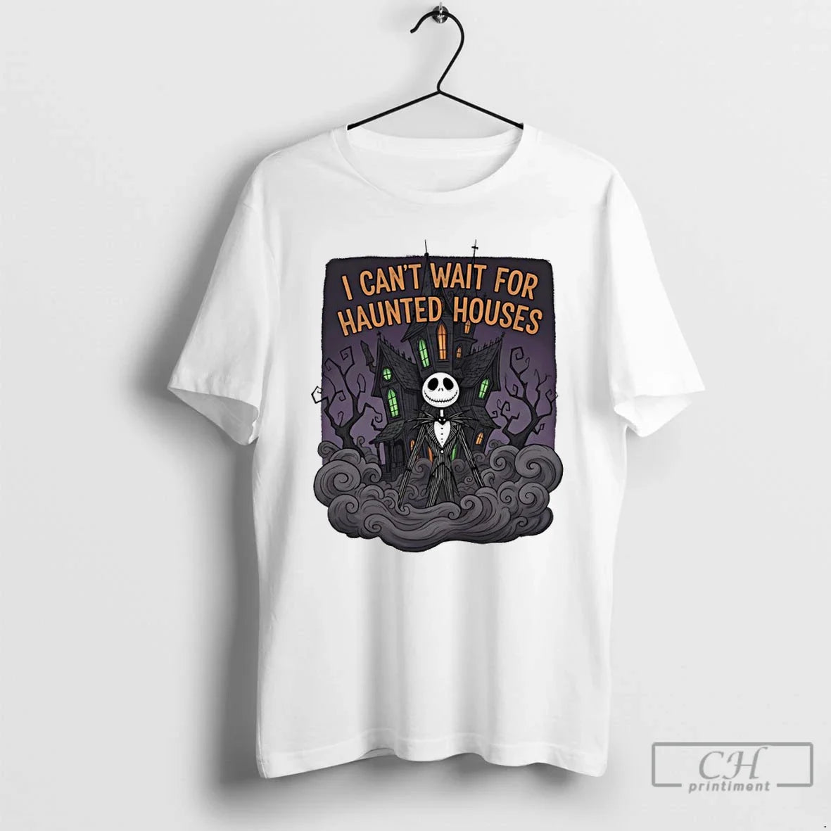 Classic Jack Skellington I Cant Wait Haunted Houses Halloween T-Shirts, Hoodie, Sweatshirt - T-Shirt, Sweatshirt, Hoodie