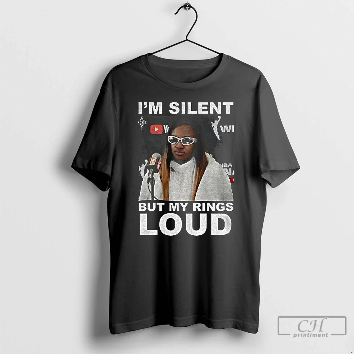 Classic Jackie Young Im Silent But My Rings Loud T-Shirts, Hoodie, Sweatshirt - T-Shirt, Sweatshirt, Hoodie