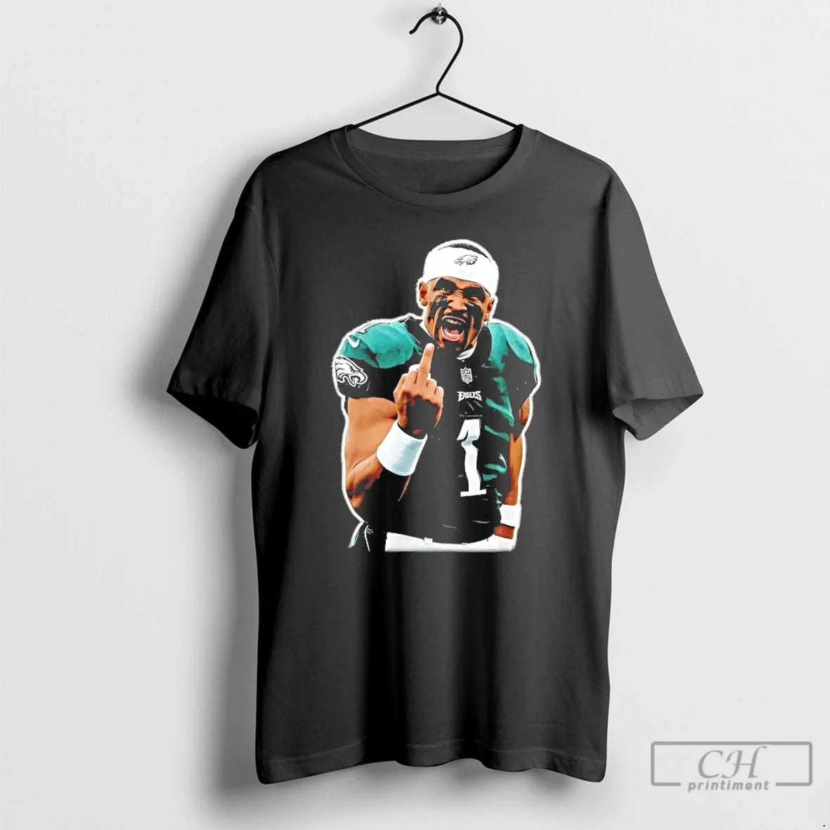 Classic Jalen Hurts Screaming Middle Finger T-Shirts, Hoodie, Sweatshirt - T-Shirt, Sweatshirt, Hoodie