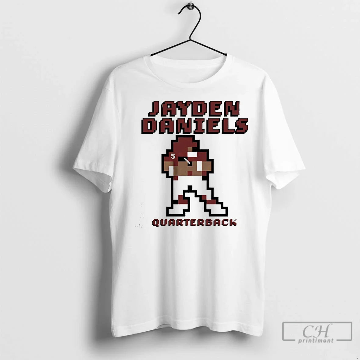 Classic Jayden Daniels Washington Commanders Quarterback Pixel T-Shirts, Hoodie, Sweatshirt - T-Shirt, Sweatshirt, Hoodie