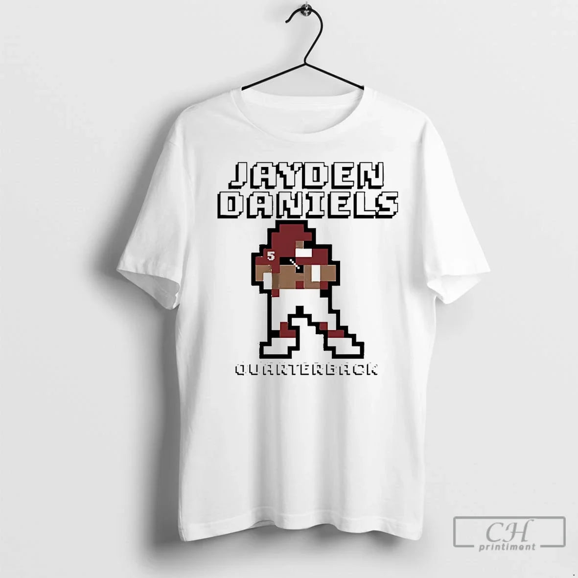 Classic Jayden Daniels Quarterback Baller Pixel Commanders T-Shirts, Hoodie, Sweatshirt - T-Shirt, Sweatshirt, Hoodie