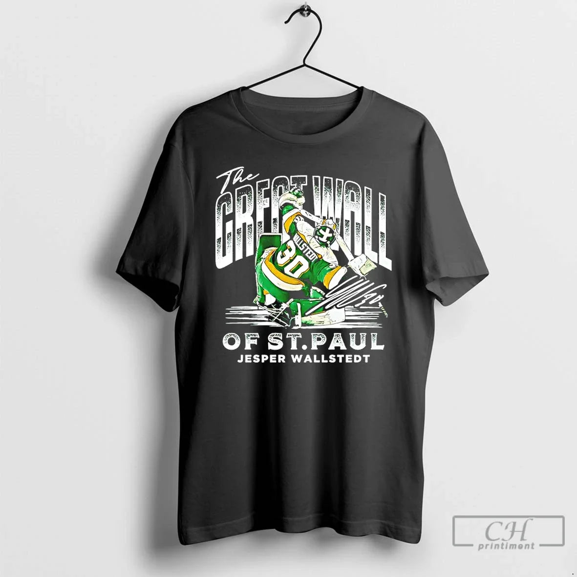 Classic Jesper Wallstedt Minnesota Great Wall St Paul Signature T-Shirts, Hoodie, Sweatshirt - T-Shirt, Sweatshirt, Hoodie