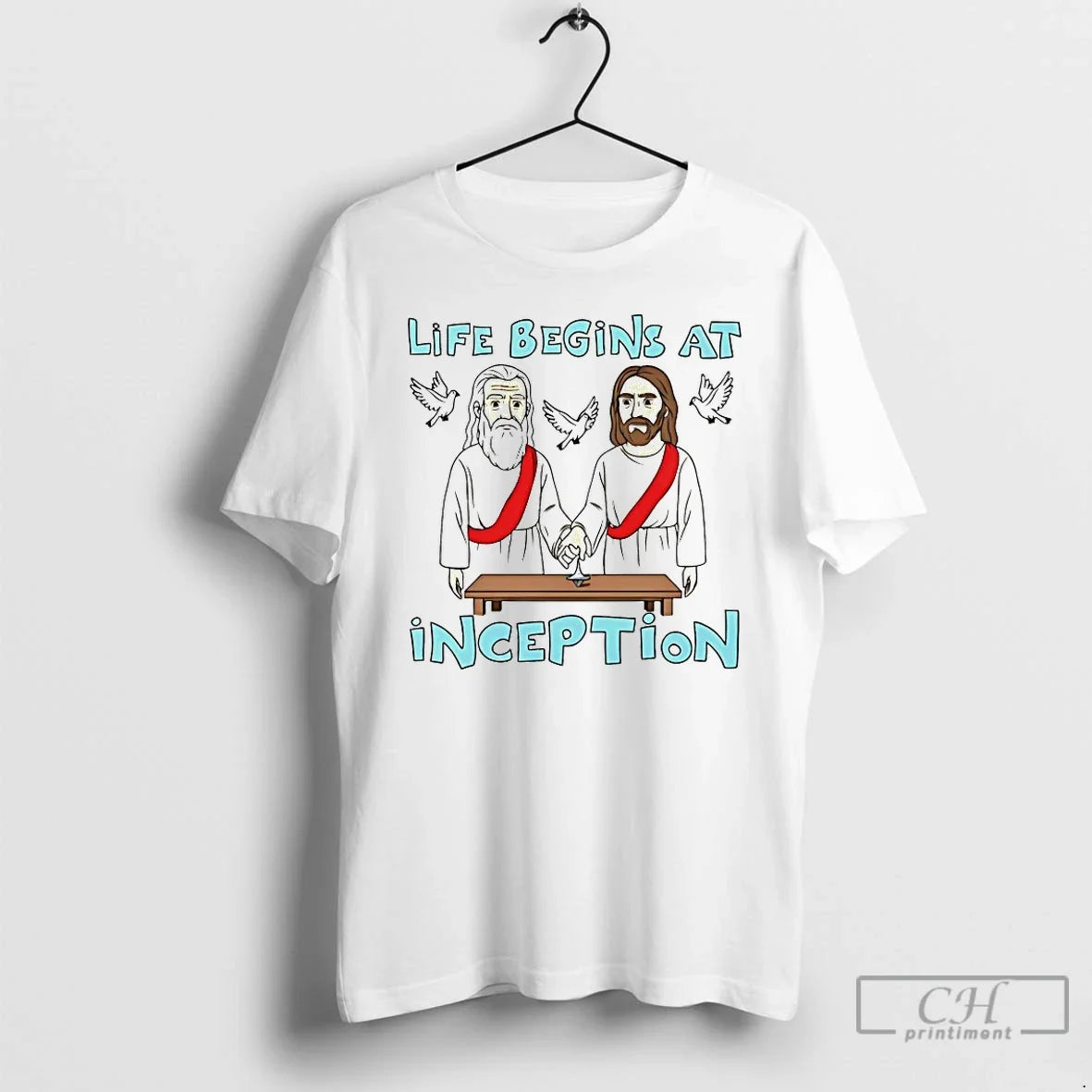 Classic Jesus Life Begins Conception T-Shirts, Hoodie, Sweatshirt - T-Shirt, Sweatshirt, Hoodie