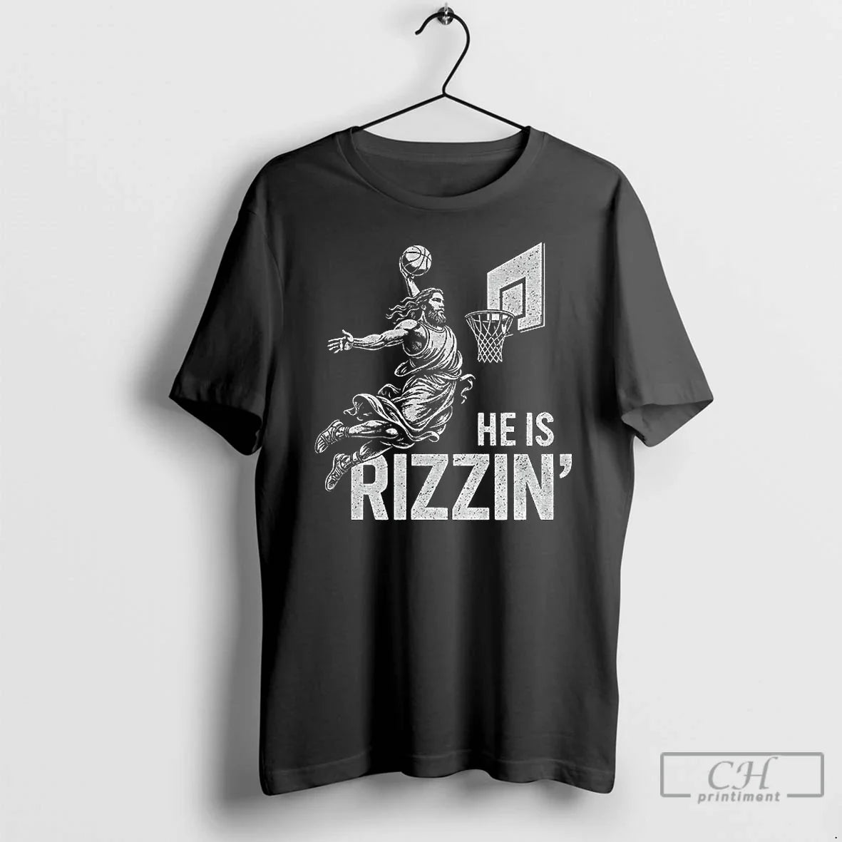 Classic Jesus Basketball He Is Rizzin Vintage T-Shirts, Hoodie, Sweatshirt - T-Shirt, Sweatshirt, Hoodie