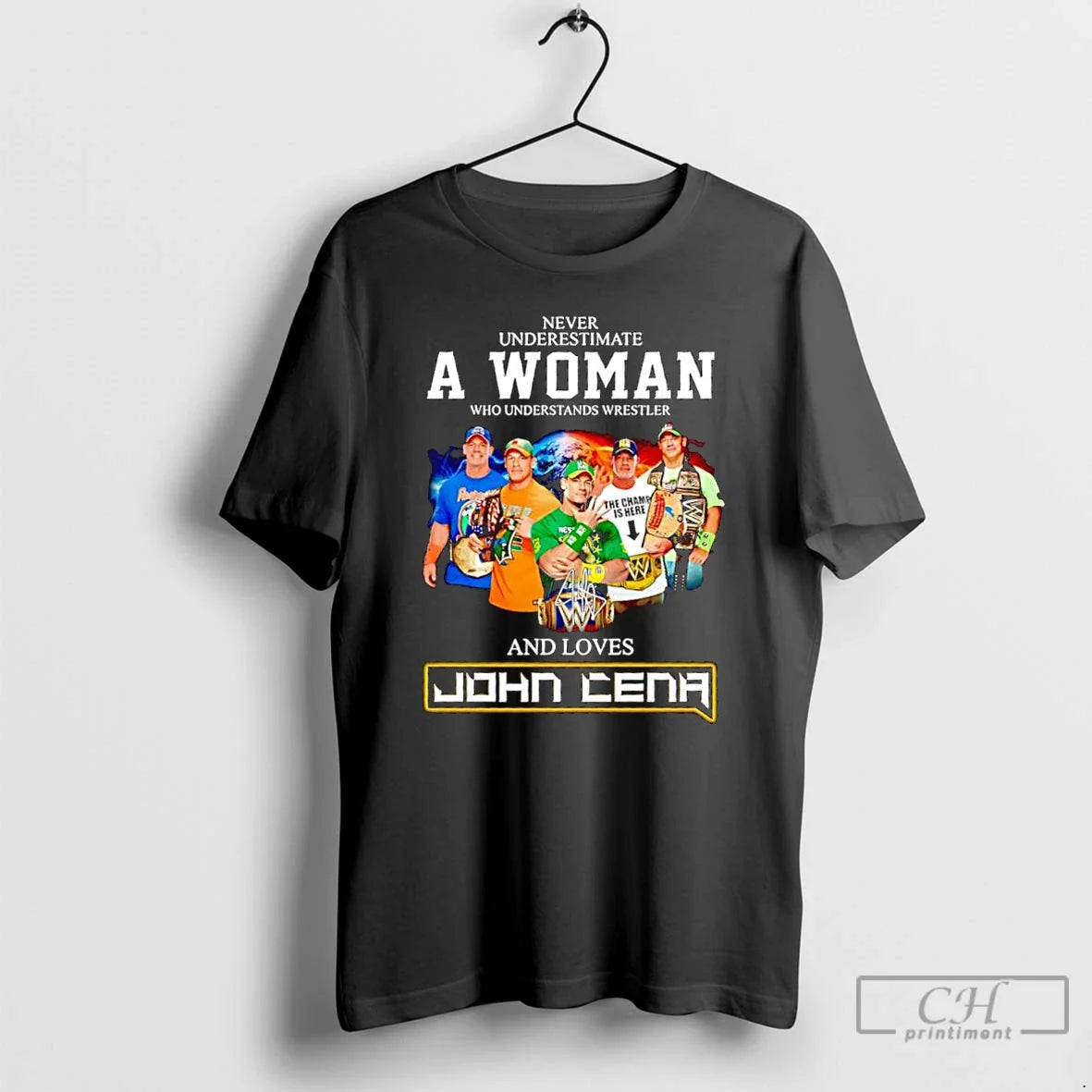 Classic John Cena Never Underestimate Woman Who Understands Wrestler Loves Signature T-Shirts, Hoodie, Sweatshirt - T-Shirt, Sweatshirt, Hoodie