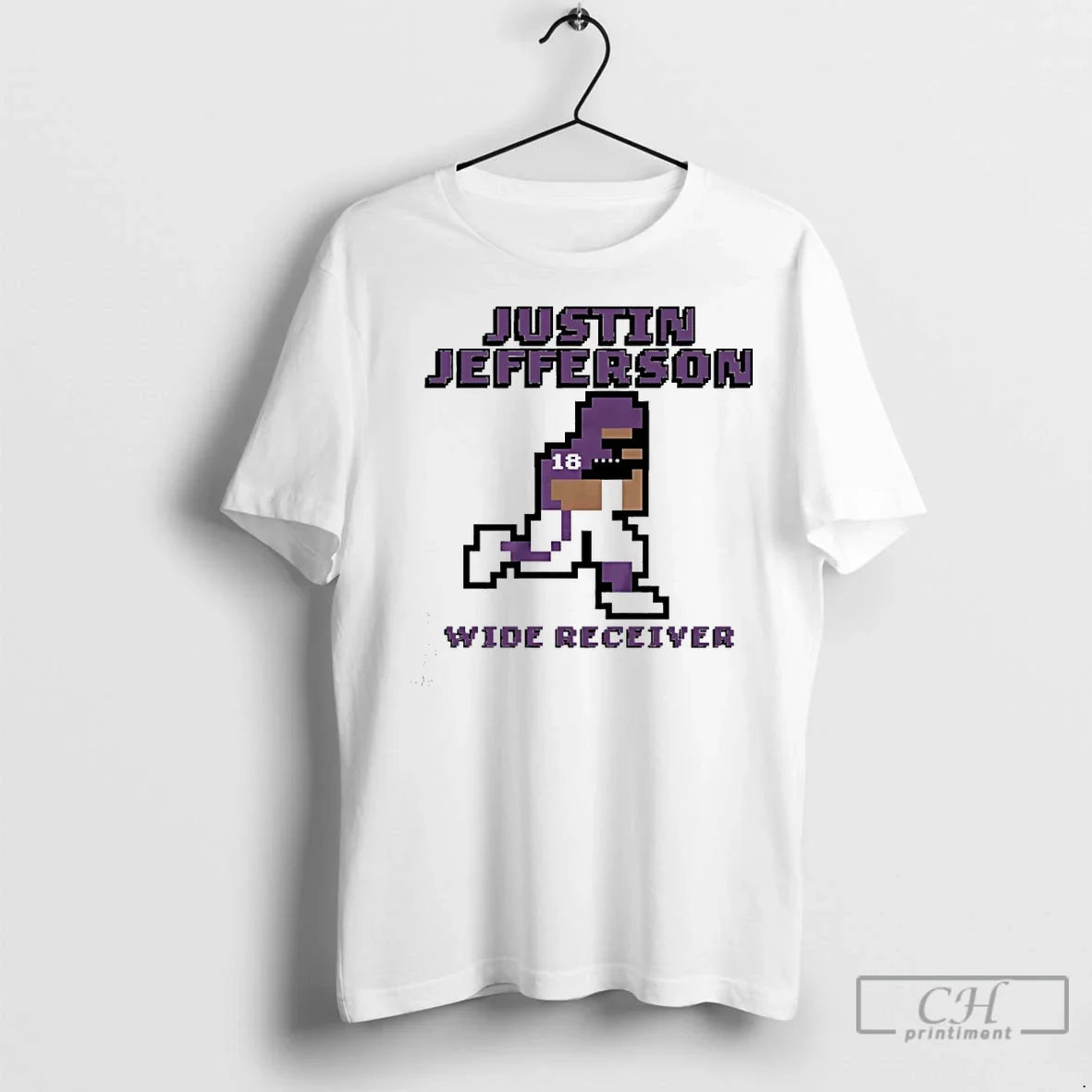 Classic Justin Jefferson Minnesota Vikings Wide Receiver Pixel T-Shirts, Hoodie, Sweatshirt - T-Shirt, Sweatshirt, Hoodie