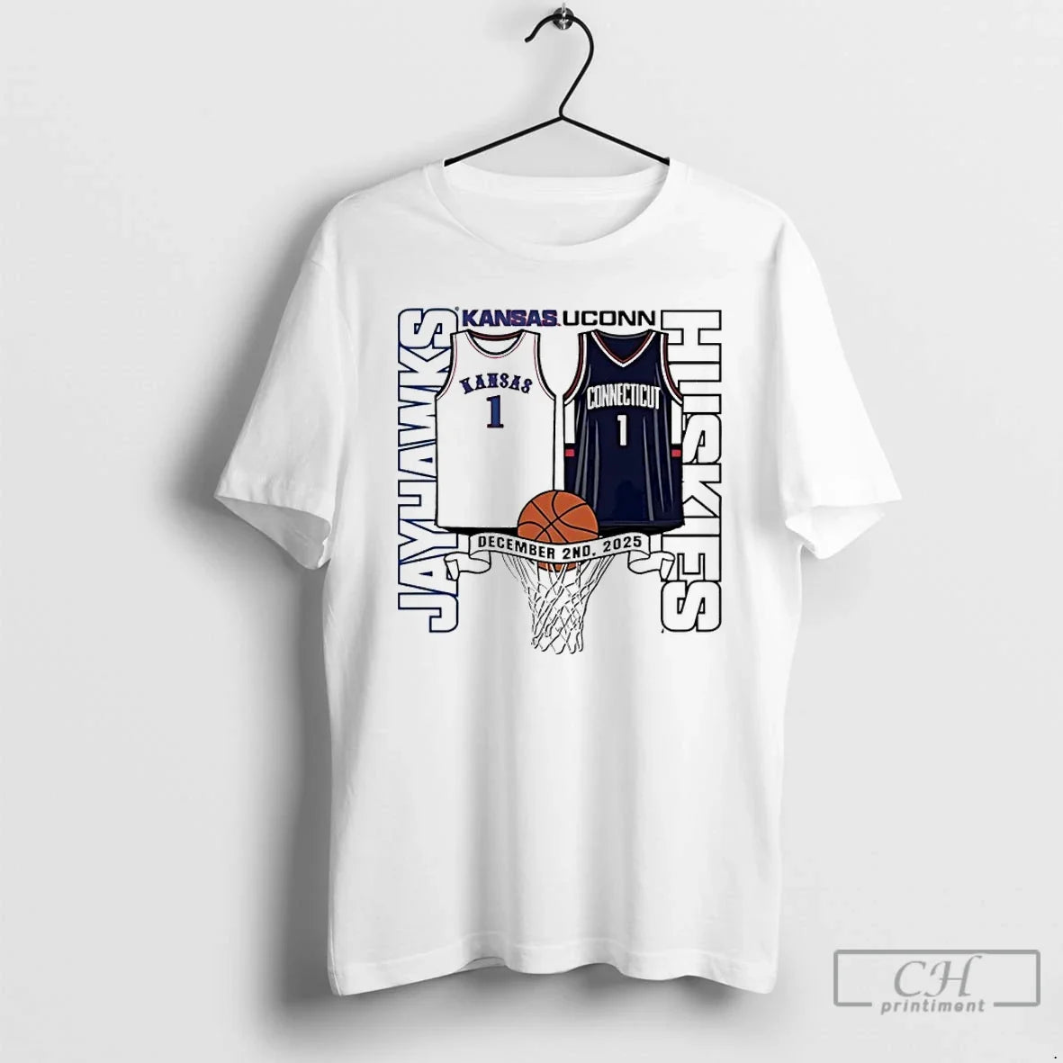 Classic Kansas Jayhawks Vs Uconn Huskies 2025 Basketball T-Shirts, Hoodie, Sweatshirt - T-Shirt, Sweatshirt, Hoodie