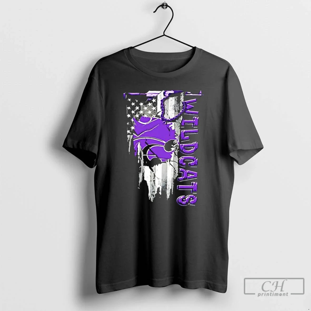 Classic Kansas State Wildcats Football Battle Shattered Usa Flag Rip T-Shirts, Hoodie, Sweatshirt - T-Shirt, Sweatshirt, Hoodie