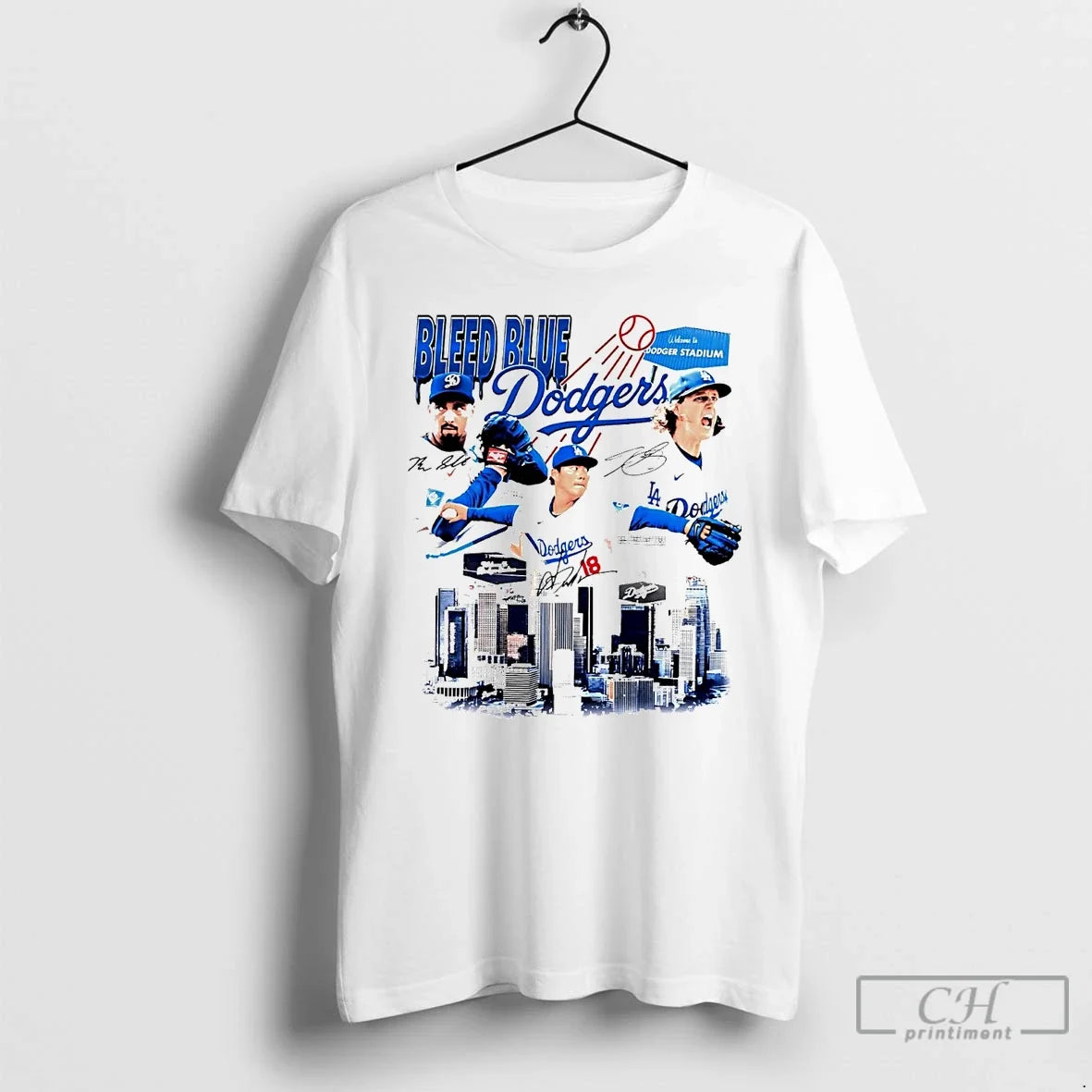 Classic Los Angeles Dodgers Players Bleed Blue Stadium Signatures T-Shirts, Hoodie, Sweatshirt - T-Shirt, Sweatshirt, Hoodie