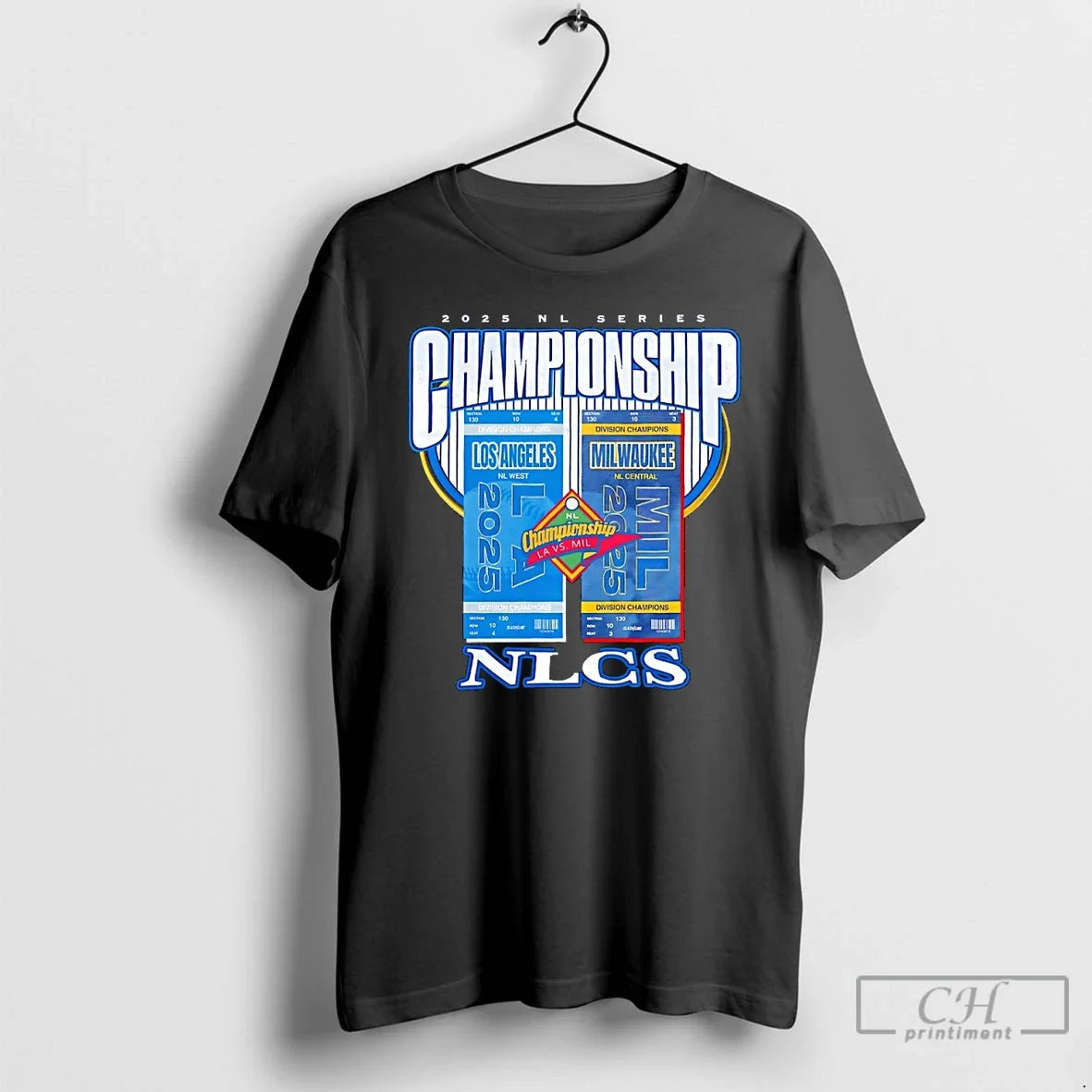 Classic Los Angeles Dodgers Vs Milwaukee Brewers 2025 Nlcs Championship Tickets T-Shirts, Hoodie, Sweatshirt - T-Shirt, Sweatshirt, Hoodie