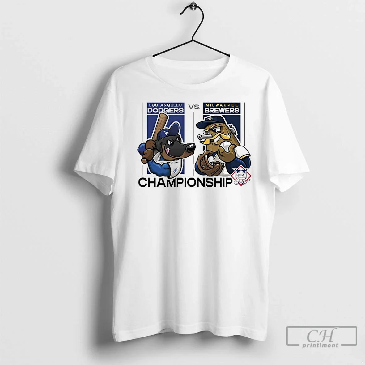 Classic Los Angeles Dodgers Vs Milwaukee Brewers 2025 Nlcs Matchups Mascot T-Shirts, Hoodie, Sweatshirt - T-Shirt, Sweatshirt, Hoodie