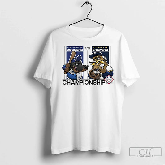 Classic Los Angeles Dodgers Vs Milwaukee Brewers 2025 Nlcs Matchups Mascot T-Shirts, Hoodie, Sweatshirt - T-Shirt, Sweatshirt, Hoodie