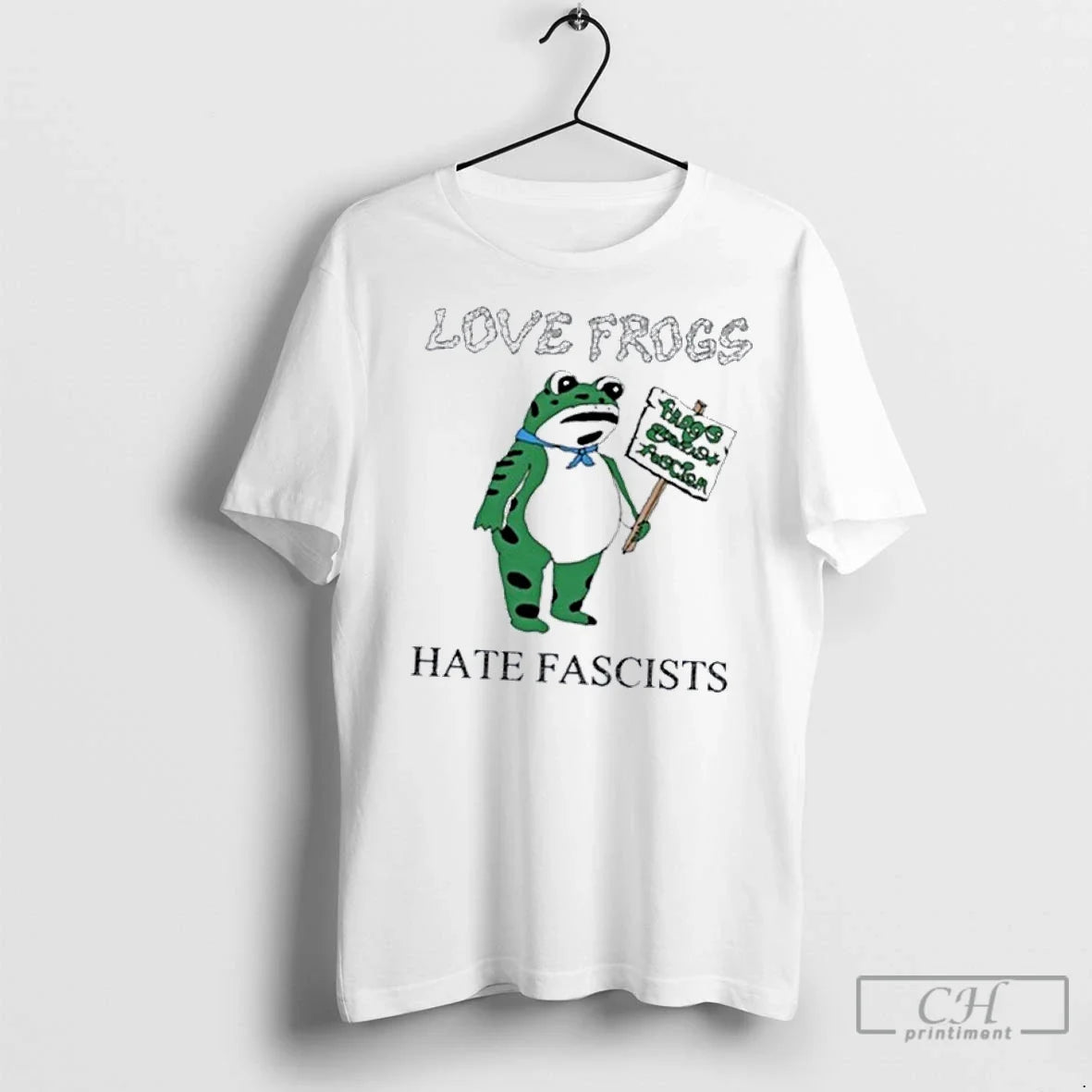 Classic Love Frogs Hate Fascists T-Shirts, Hoodie, Sweatshirt - T-Shirt, Sweatshirt, Hoodie