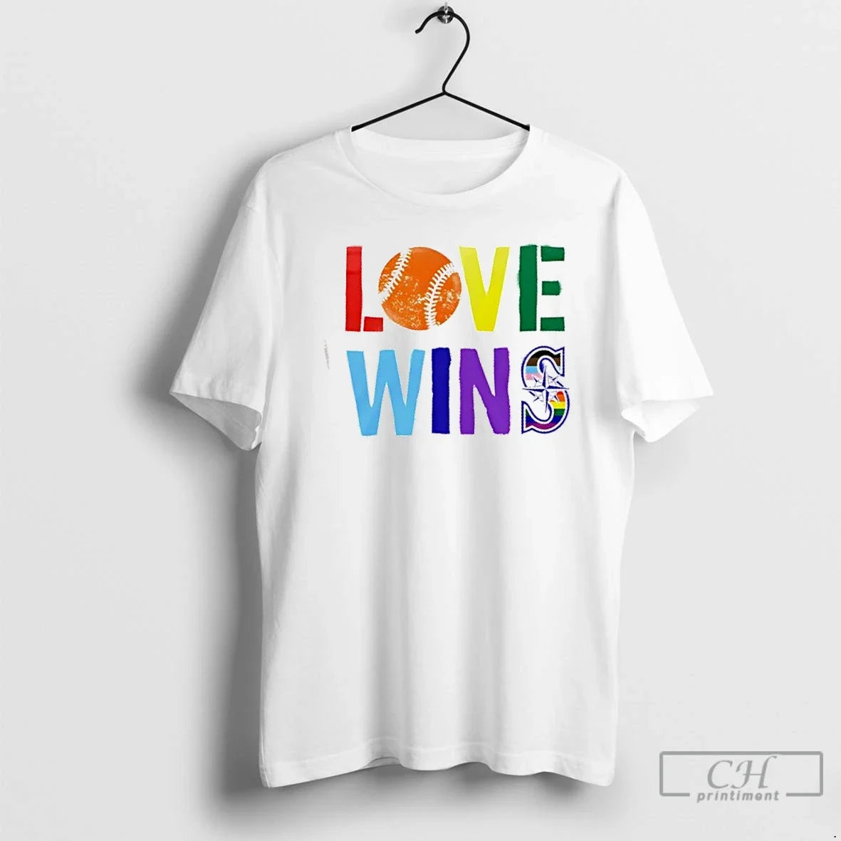 Classic Love Wins Seattle Mariners Seize Moment 2 Sided T-Shirts, Hoodie, Sweatshirt - T-Shirt, Sweatshirt, Hoodie