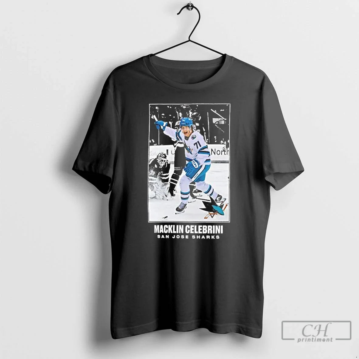 Classic Macklin Celebrini Celebration Moment San Jose Sharks T-Shirts, Hoodie, Sweatshirt - T-Shirt, Sweatshirt, Hoodie
