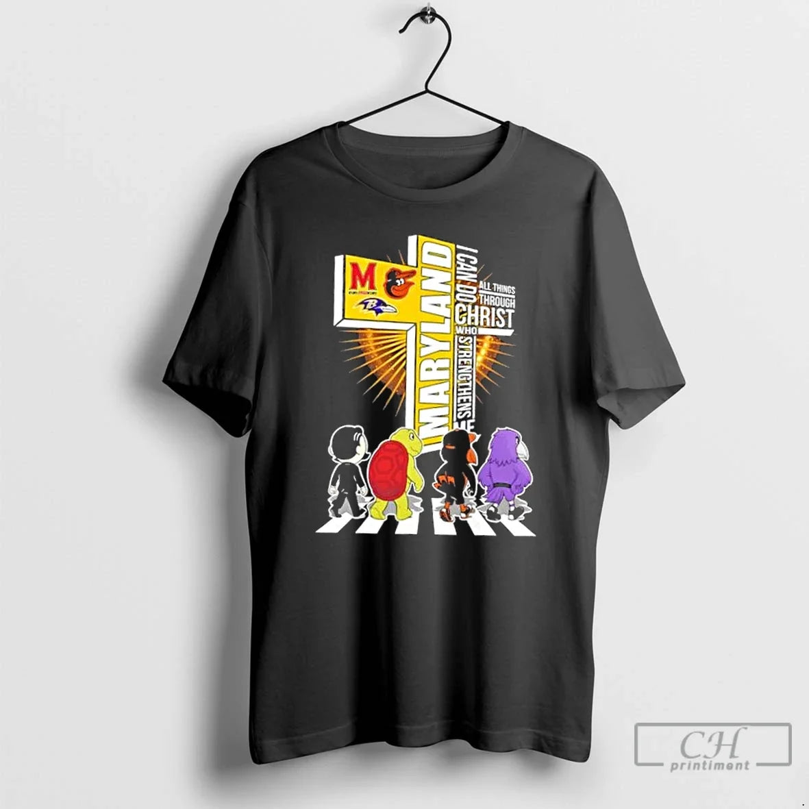Classic Maryland Sports Mascots I Can Do All Things Through Christ Who Strengthens Me T-Shirts, Hoodie, Sweatshirt - T-Shirt, Sweatshirt, Hoodie