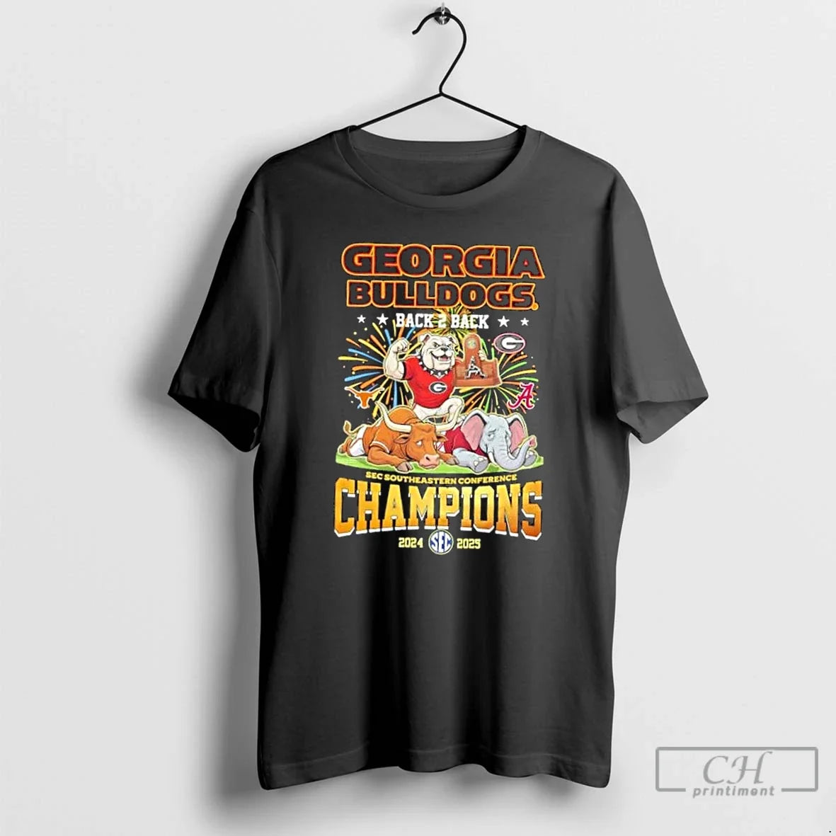 Classic Mascots Georgia Bulldogs Back 2 Back Sec Southeastern Conference Champions 2024 2025 T-Shirts, Hoodie, Sweatshirt - T-Shirt, Sweatshirt, Hoodie