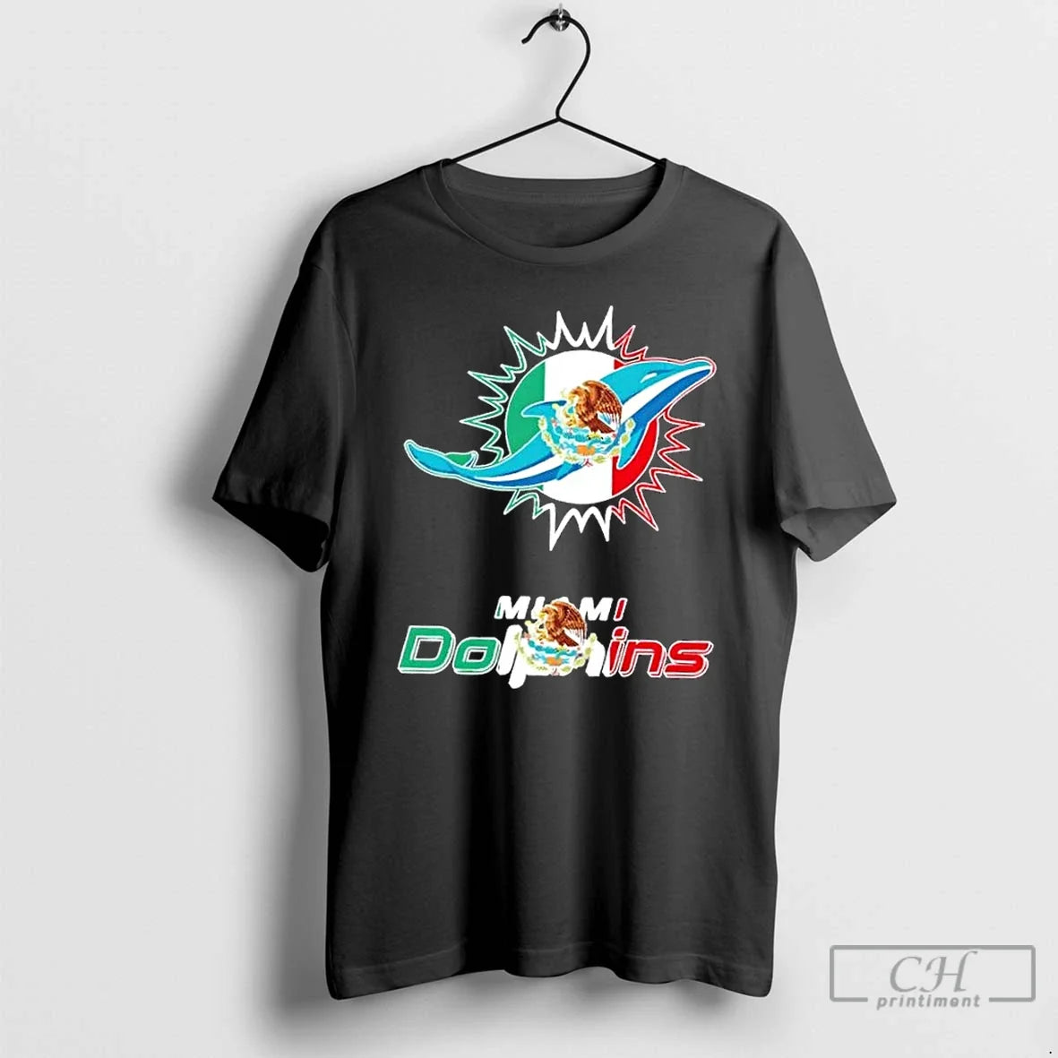 Classic Miami Dolphins Football X Mexican Flag Logo T-Shirts, Hoodie, Sweatshirt - T-Shirt, Sweatshirt, Hoodie