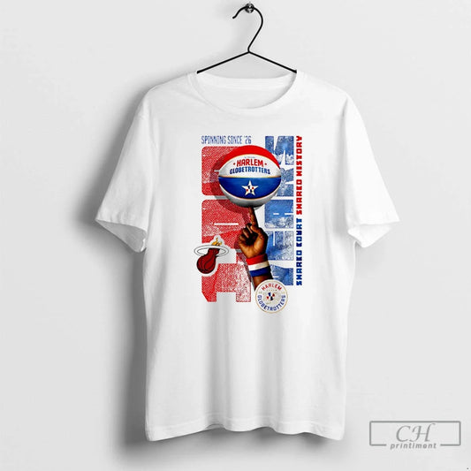 Classic Miami Heat X Harlem Globetrotters Spinning Since 26 T-Shirts, Hoodie, Sweatshirt - T-Shirt, Sweatshirt, Hoodie