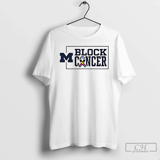 Classic Michigan Football 2025 Block Cancer T-Shirts, Hoodie, Sweatshirt - T-Shirt, Sweatshirt, Hoodie