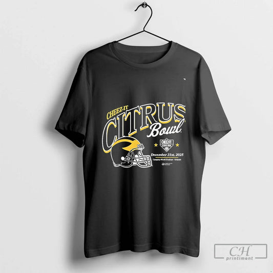 Classic Michigan Wolverines 2025 Cheez Citrus Bowl Helmet Chriast T-Shirts, Hoodie, Sweatshirt - T-Shirt, Sweatshirt, Hoodie