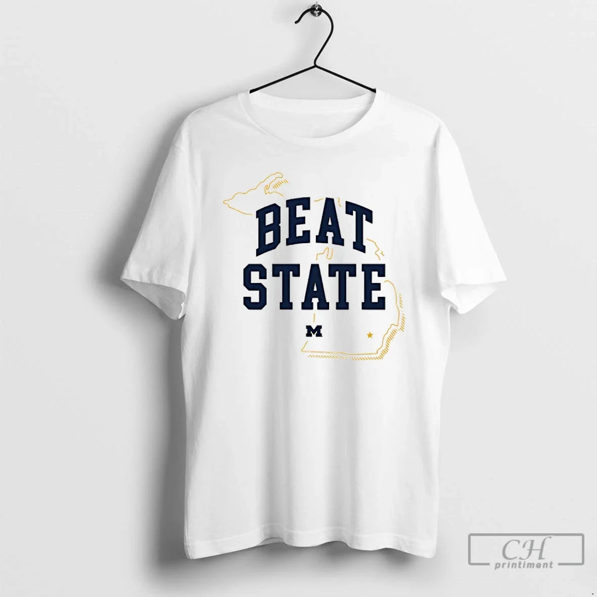 Classic Michigan Wolverines Paul Bunyan Rivalry Beat State Map T-Shirts, Hoodie, Sweatshirt - T-Shirt, Sweatshirt, Hoodie