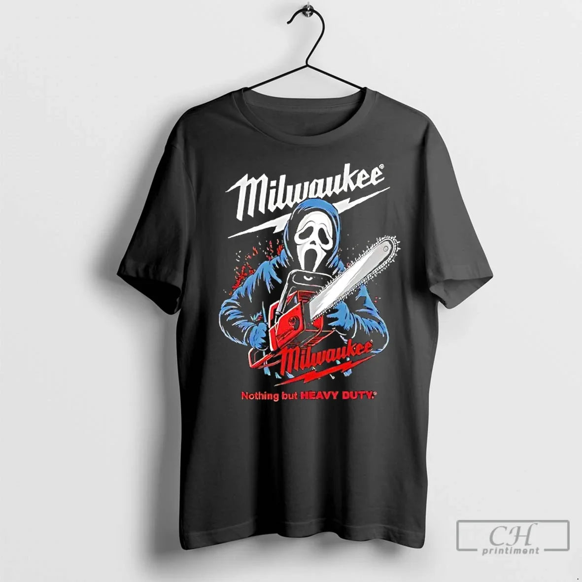 Classic Milwaukee Tools Ghost Face Chainsaw Halloween T-Shirts, Hoodie, Sweatshirt - T-Shirt, Sweatshirt, Hoodie