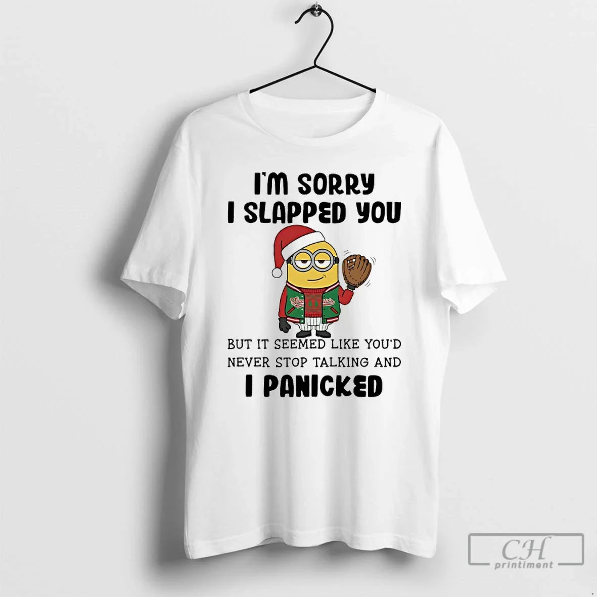 Classic Minion Santa Im Sorry I Slapped You But Seemed Like Youd Never Stop T-Shirts, Hoodie, Sweatshirt - T-Shirt, Sweatshirt, Hoodie