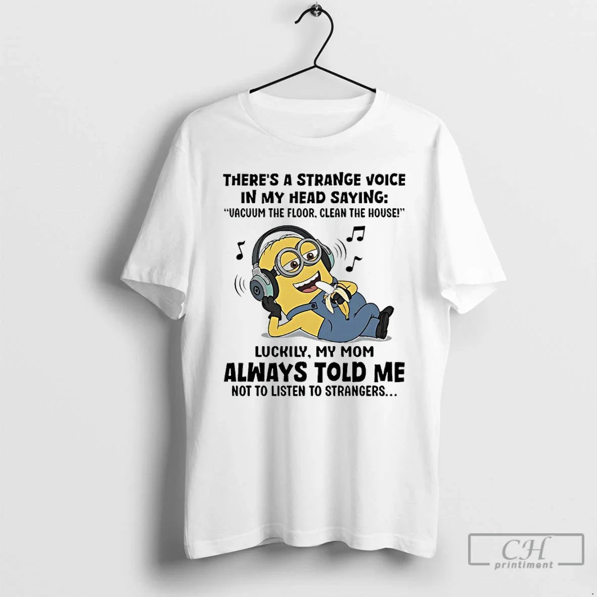 Classic Minions Theres Strange Voice My Head Saying Vacuum Floor Clean T-Shirts, Hoodie, Sweatshirt - T-Shirt, Sweatshirt, Hoodie