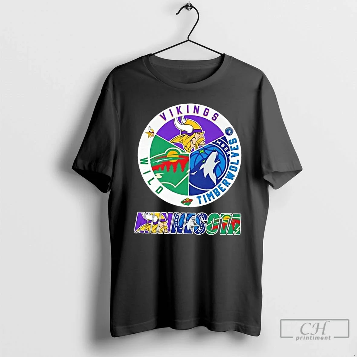 Classic Minnesota City Sports Vikings Timberwolves Wild Logo T-Shirts, Hoodie, Sweatshirt - T-Shirt, Sweatshirt, Hoodie