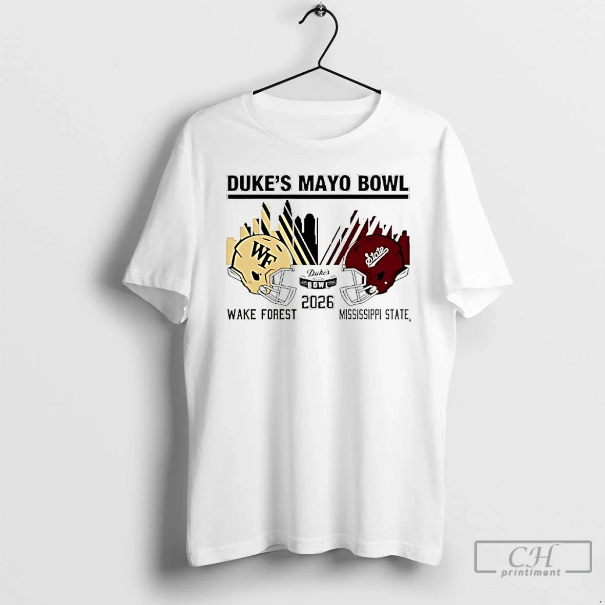 Classic Mississippi State Vs Wake Forest 2026 Dukes Mayo Bowl Match Up T-Shirts, Hoodie, Sweatshirt - T-Shirt, Sweatshirt, Hoodie