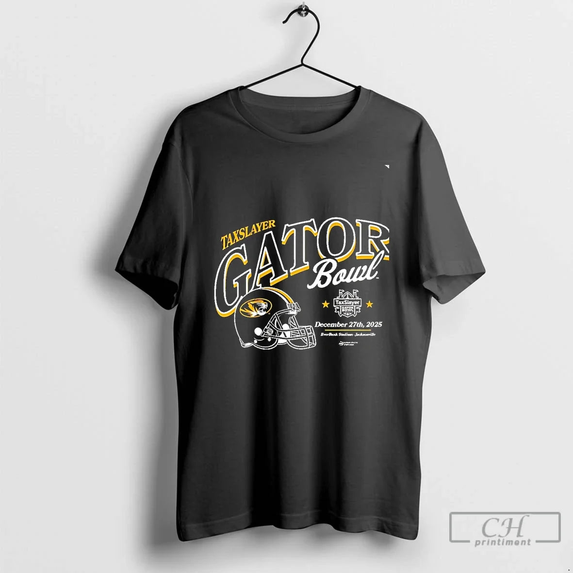 Classic Missouri Tigers 2025 Taxslayer Gator Bowl Helmet Chriast T-Shirts, Hoodie, Sweatshirt - T-Shirt, Sweatshirt, Hoodie