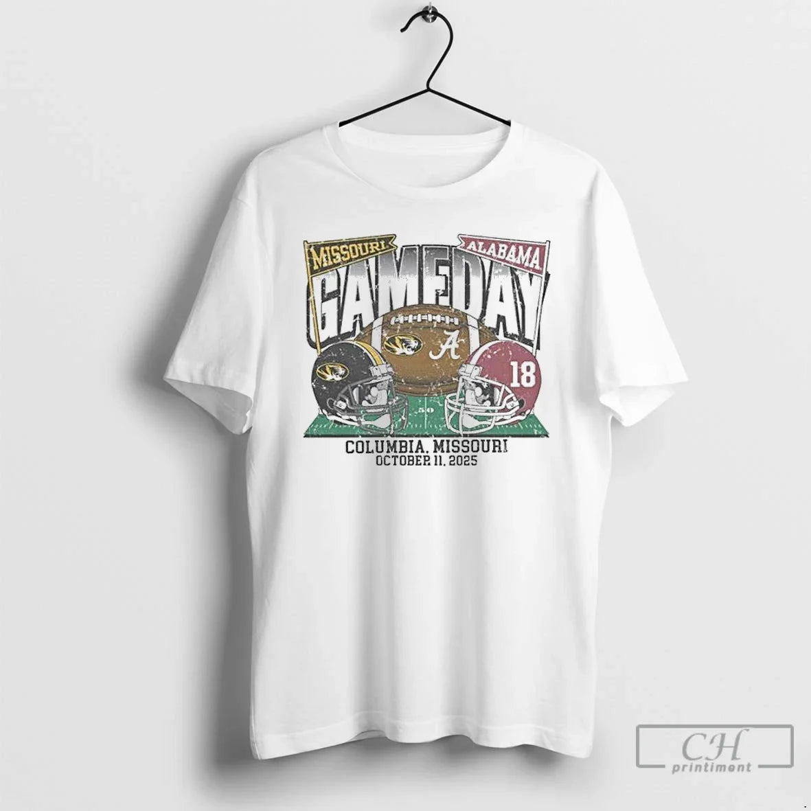 Classic Missouri Vs Alabama 2025 Gameday Matchup Helmet T-Shirts, Hoodie, Sweatshirt - T-Shirt, Sweatshirt, Hoodie