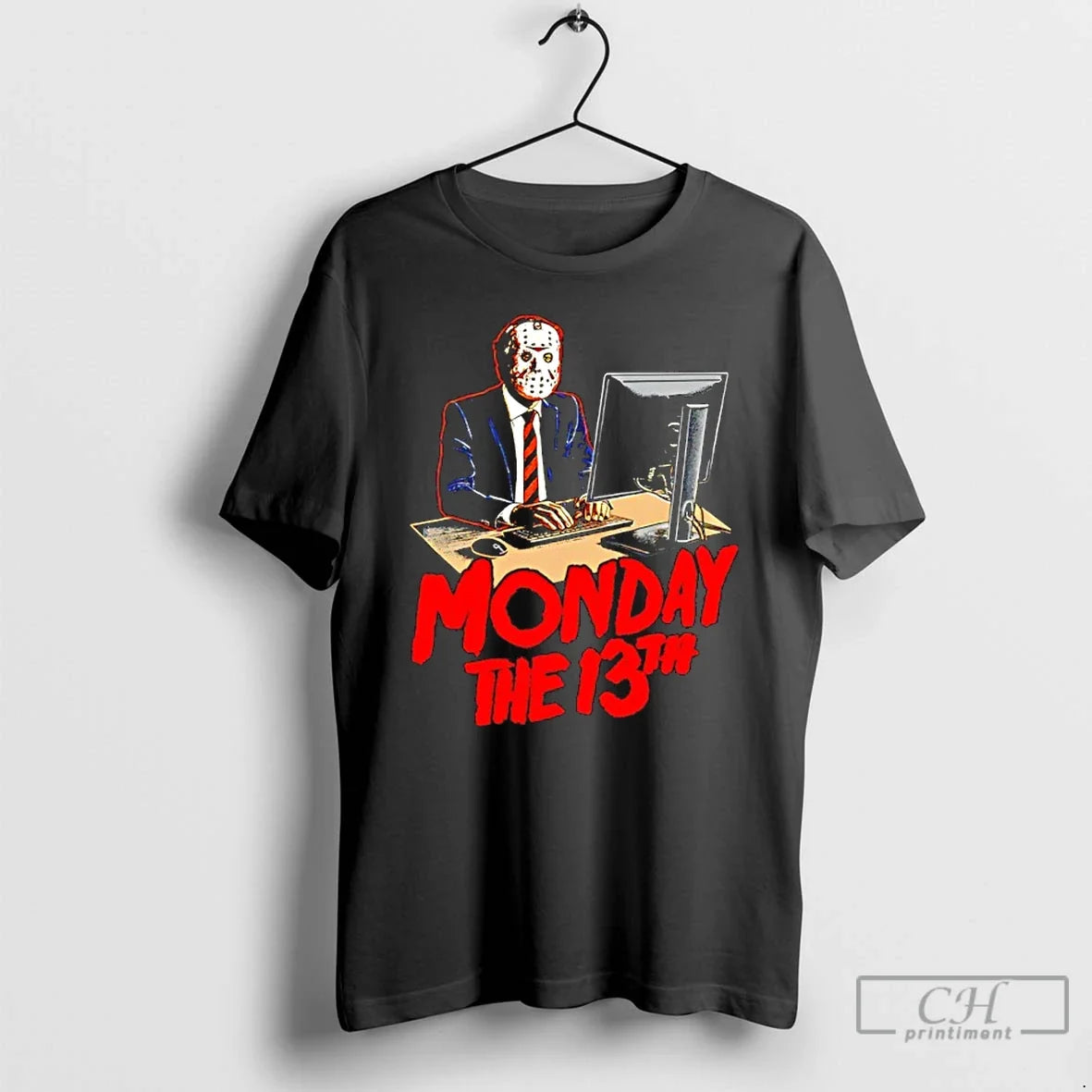 Classic Monday 13th Jason Voorhees Office Staff Halloween T-Shirts, Hoodie, Sweatshirt - T-Shirt, Sweatshirt, Hoodie