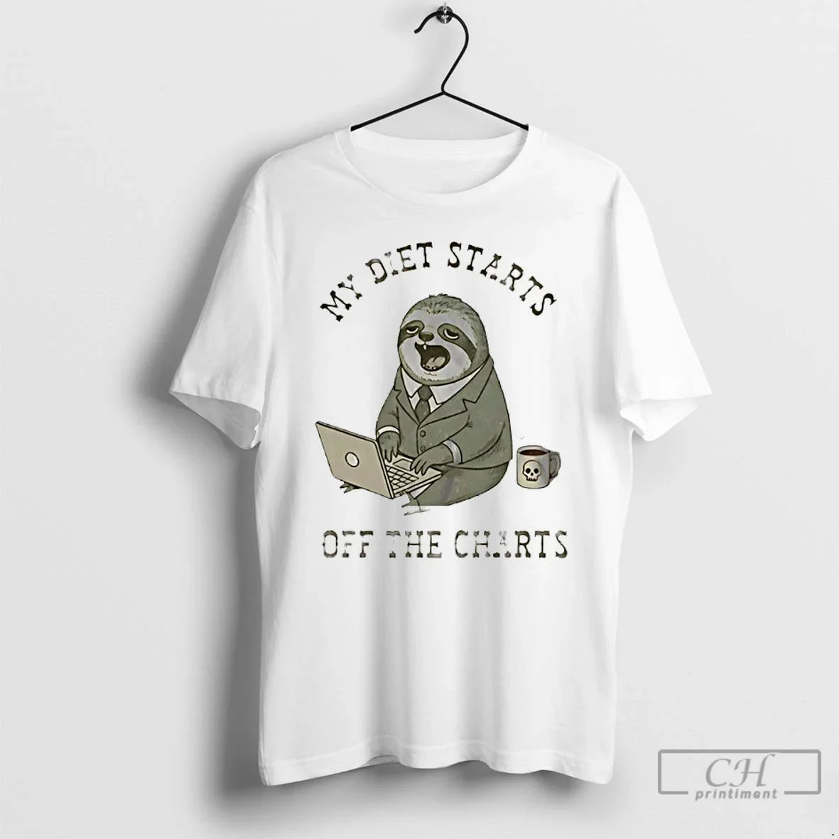 Classic My Diet Starts Off Charts Sloth T-Shirts, Hoodie, Sweatshirt - T-Shirt, Sweatshirt, Hoodie