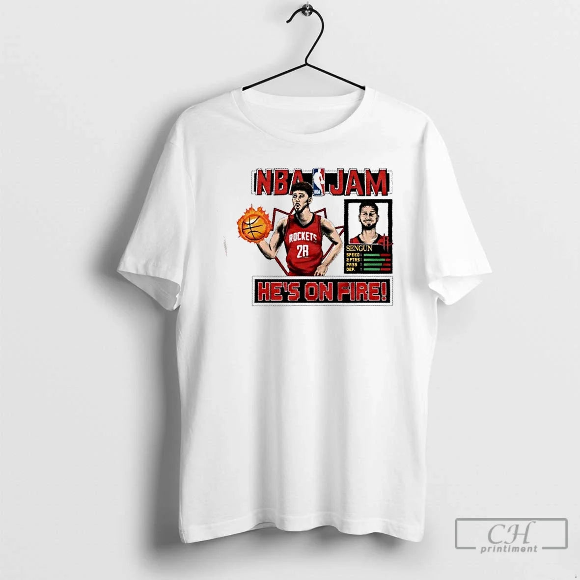 Classic Nba Jam Houston Rockets Alperen Sengun T-Shirts, Hoodie, Sweatshirt - T-Shirt, Sweatshirt, Hoodie