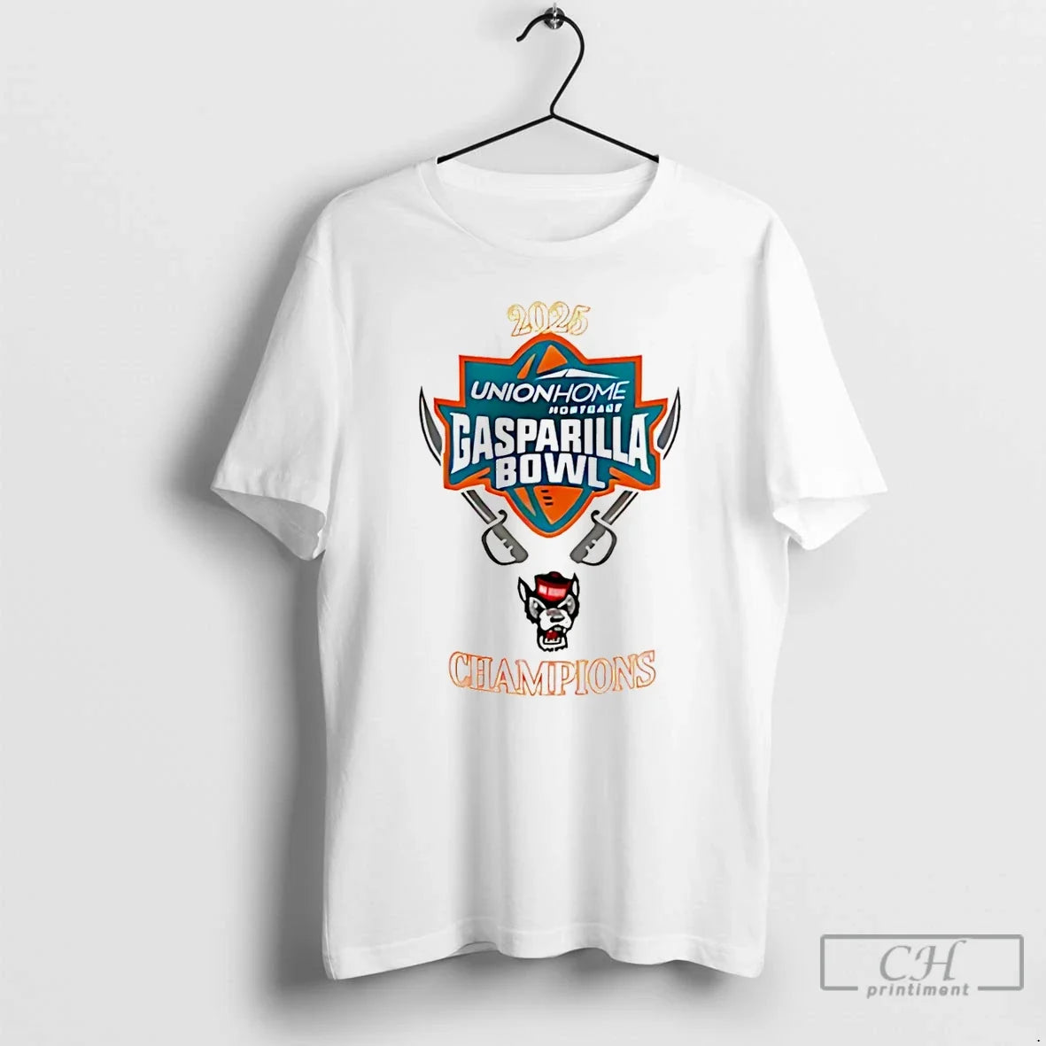 Classic Nc State Wolfpack 2025 Gasparilla Bowl Champions Logo T-Shirts, Hoodie, Sweatshirt - T-Shirt, Sweatshirt, Hoodie
