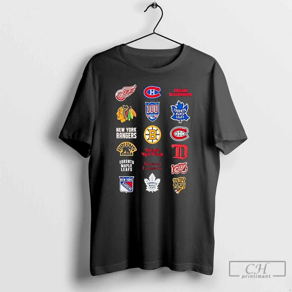 Classic Nhl 6 Starter Teams Logo Collage T-Shirts, Hoodie, Sweatshirt - T-Shirt, Sweatshirt, Hoodie