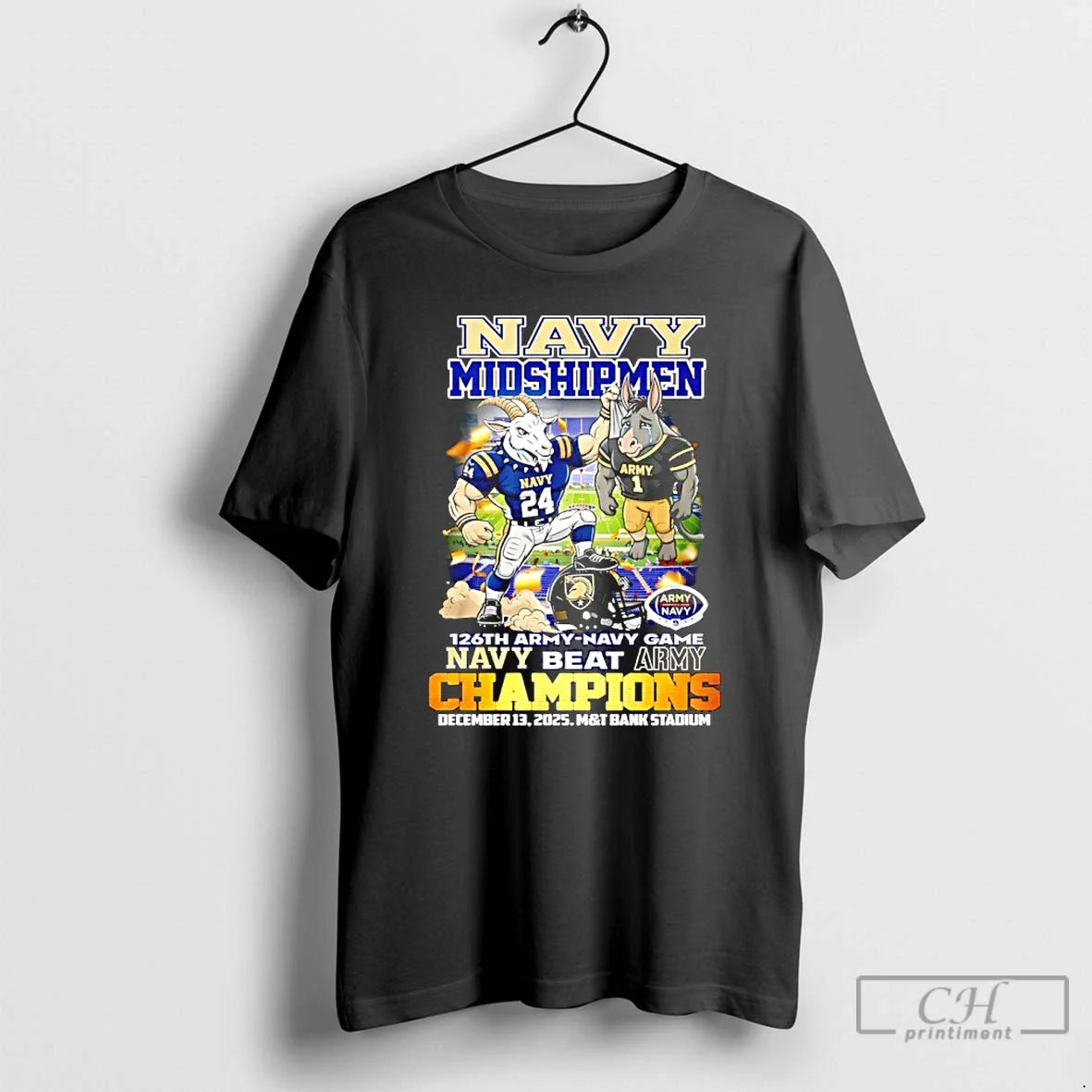 Classic Navy Midshipmen 126th Army Navy Game Champions Navy Beat Army T-Shirts, Hoodie, Sweatshirt - T-Shirt, Sweatshirt, Hoodie